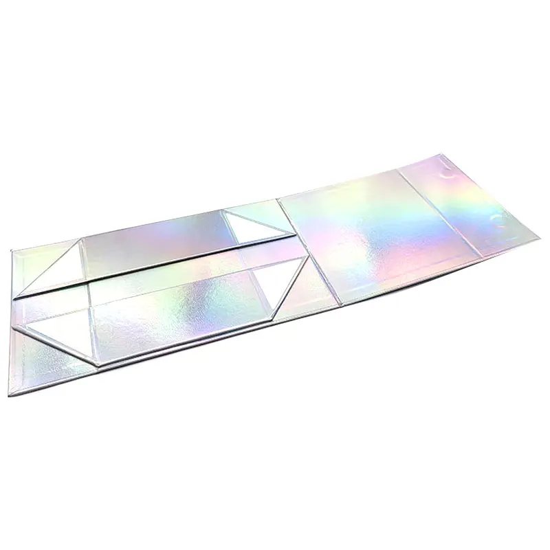RTS Printed Packaging Boxes Cardboard Rigid White Paper Box Foldable Magnetic Closure Gift Packaging Box