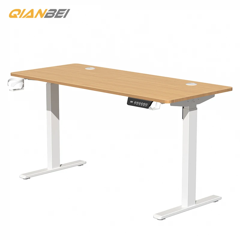 Gaming Desk Metal Frame Gaming Desk Full Monitor Stand  with Keyboard Tray