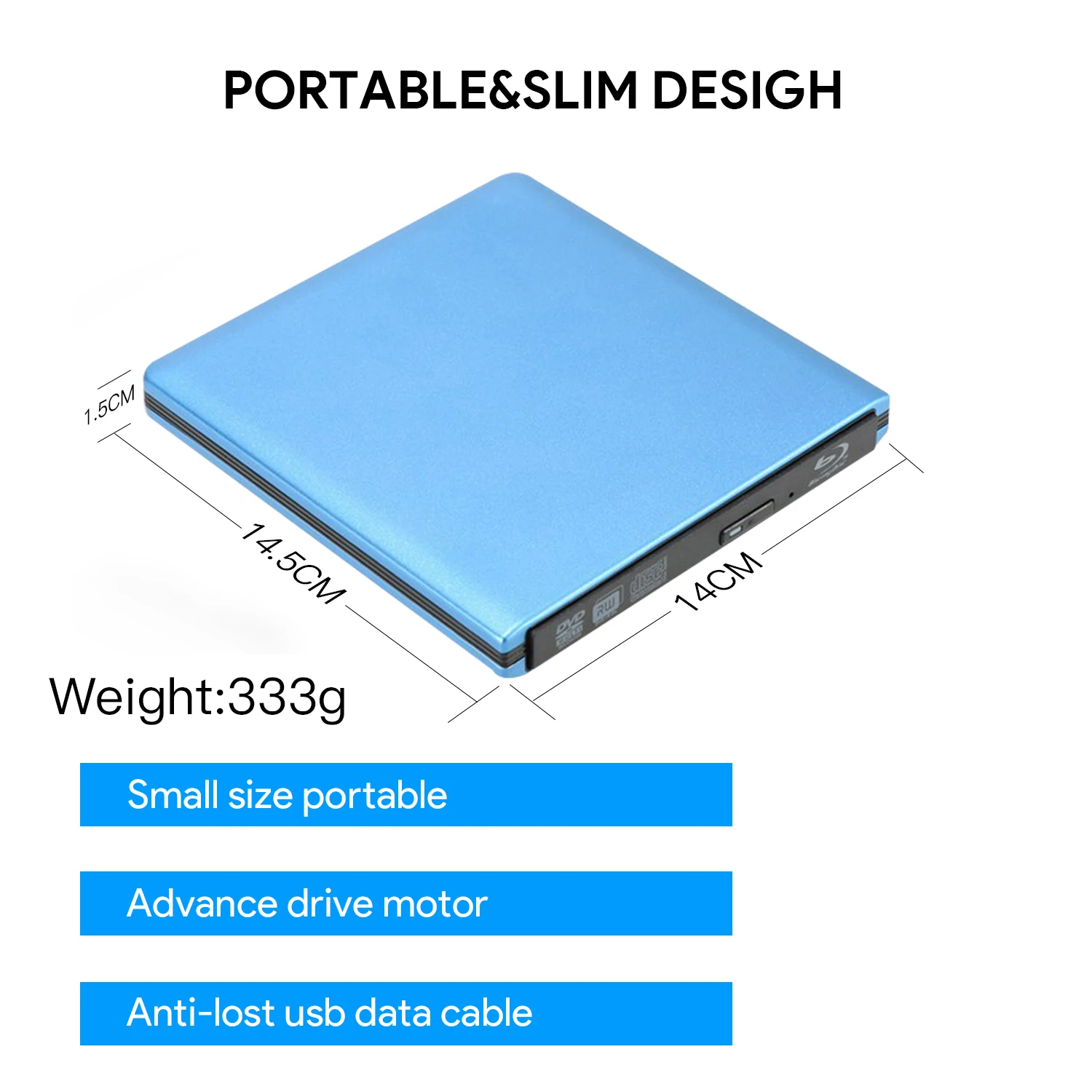  Внешний CD-привод USB 3 0 портативный привод CD/Dvd +/-Rw тонкий Dvd/CD Rom записывающее устройство горелка для ноутбука настольного ПК Windows 10/8/XP