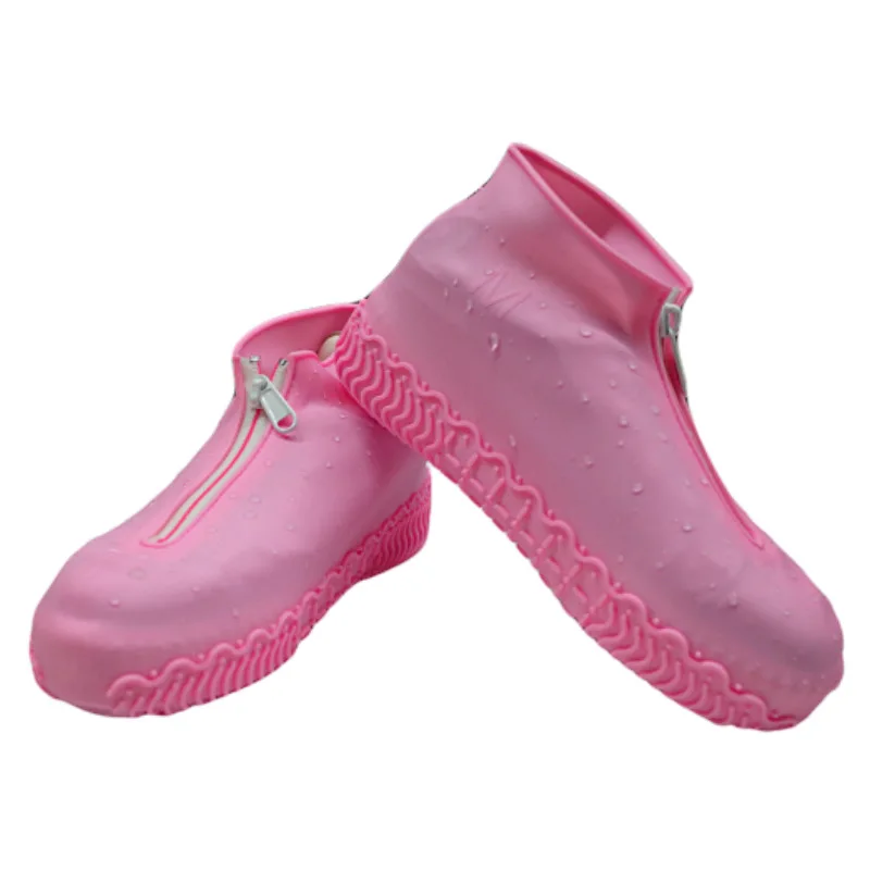 Hot Sale Adult Zip Up Non Slip Rain Walking Waterproof Kids Shoes Wholesale Silicon Rain Boots Shoes 2023