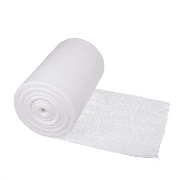 Wholesale production line medical cotton selvage gauze bandage roll