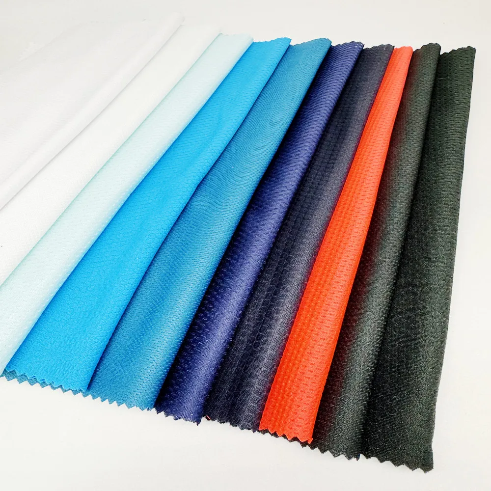 Dry Fit Knitted 100 Polyester Mesh For Sportswear