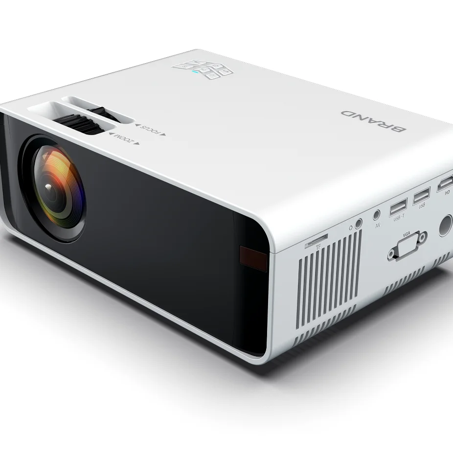 2021 Factory Newest Portable Projector W80 LCD 480P Brightness 5500 Lumens For Home Cinema Theater