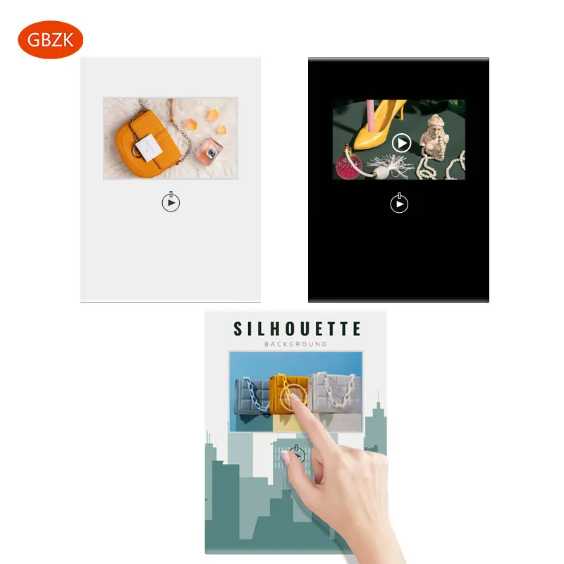 Multi-size LCD digital signage and display HD poster indoor 5 inch small wall-mounted  table advertising machine HD display