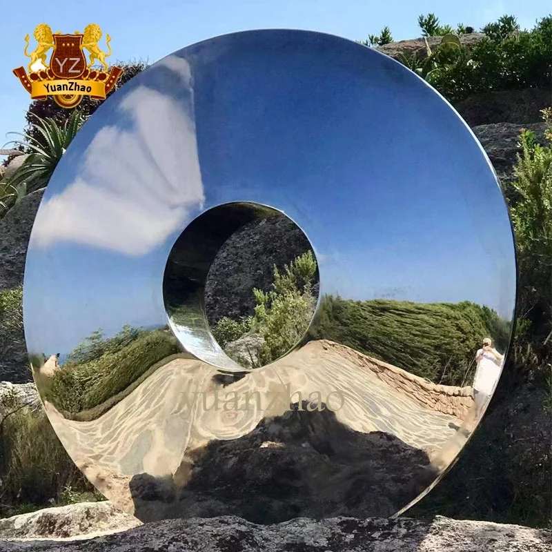 Outdoor Garden Modern Abstract Art Stainless Steel Metal Growing Sculpture for Decoration