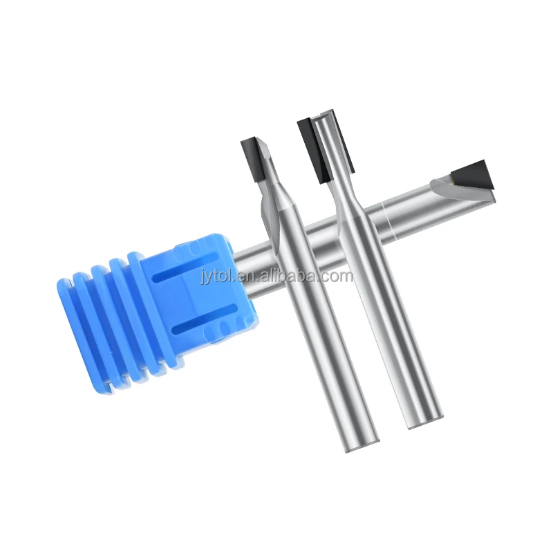 carbon fiber graphite diamond end milling cutter pcd end mill Diamond drill Router bit engraving cutting tool