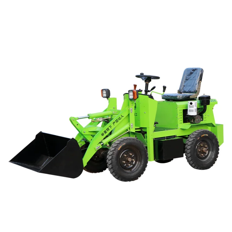  Hot Sale Battery power Electric Small Mini Garden Farm use Wheel Front Loader 800kgs 600KGS for Canada