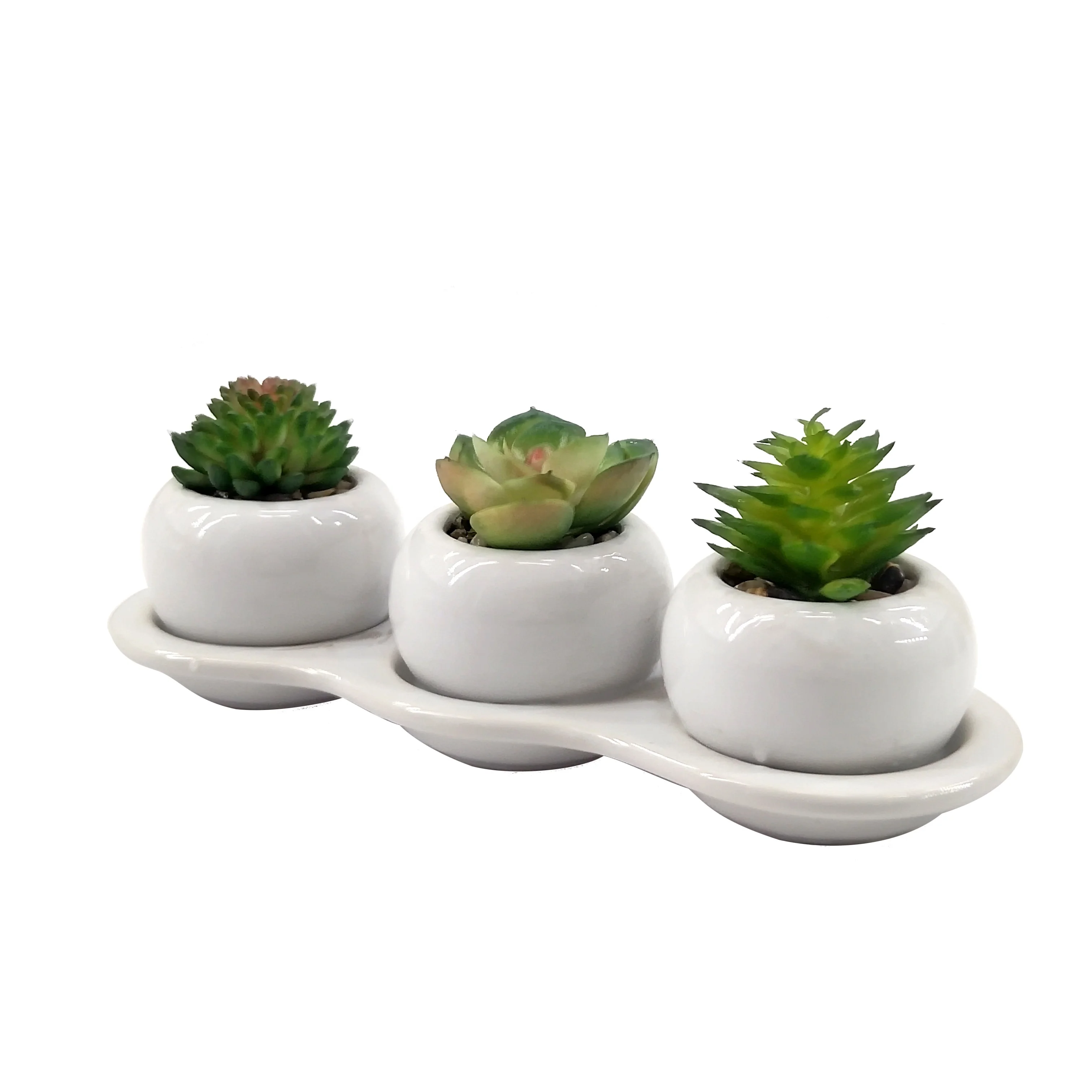 Factory custom retro ceramic small cactus planter pot Plant pots