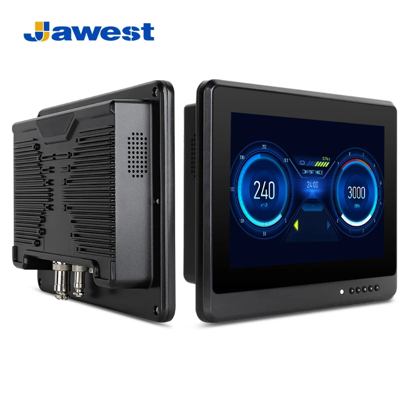 Jawest 10.1 inch 1080P GPS Car Camera Remote Control Capacitive Touch Screen Industrial Vehicle LCD Monitor