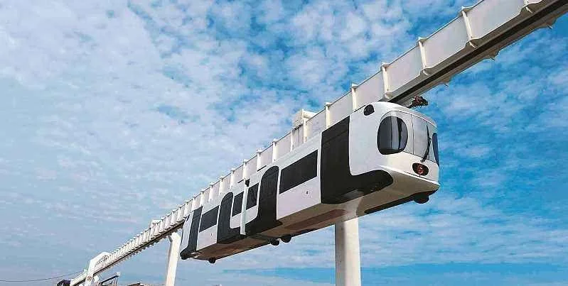 amusement rides Aerial suspension monorail train