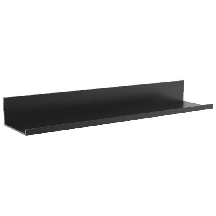 Ermo black space aluminum 30CM bedhead shelf hole-free bedroom living room metope storage rack