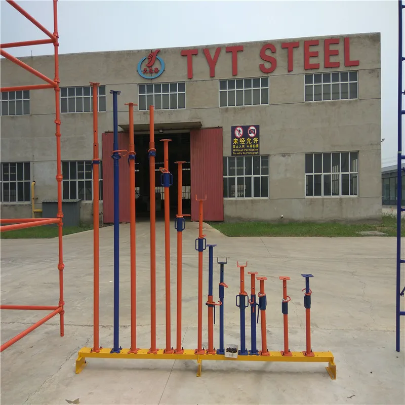 Construction Concrete Supports Heavy Duty Steel Prop Scaffolding Adjustable Steel Props jack formwork