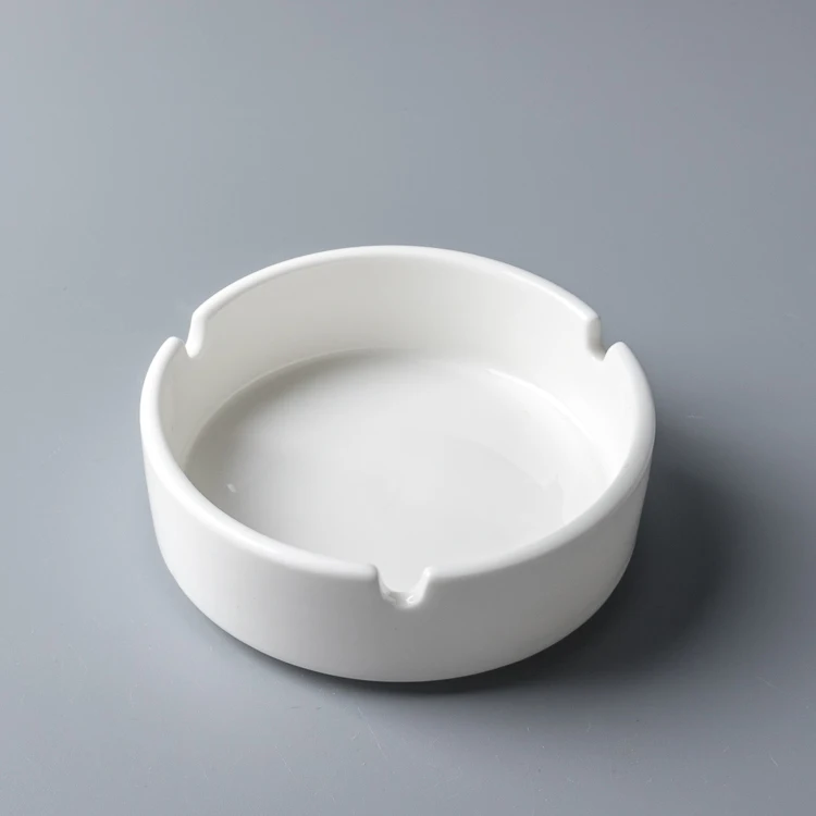 Wholesale Cheap Round ceramic porcelain Cigarette Cigar Ashtray