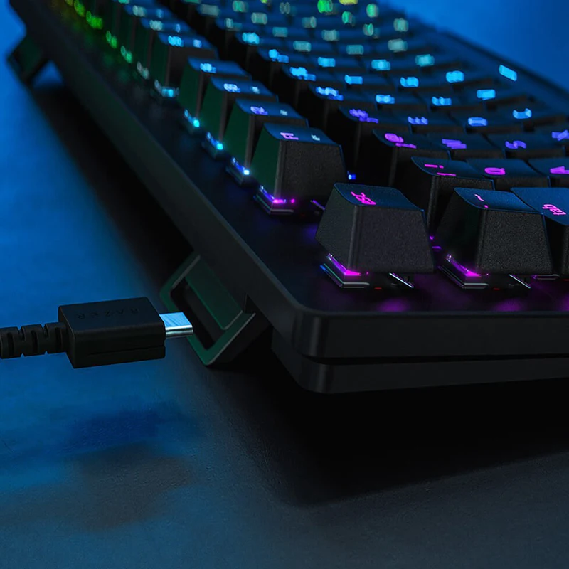 Multi-Function Black Linear Optical Switch Razer Huntsman Tournament Edition Gaming Tenkeyless Keyboard