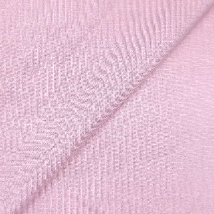 China Wholesale Cheap Viscose Fabric Jersey Material, Solid 92 Ecovero Viscose 8 Spandex Jersey Fabric for Sale/