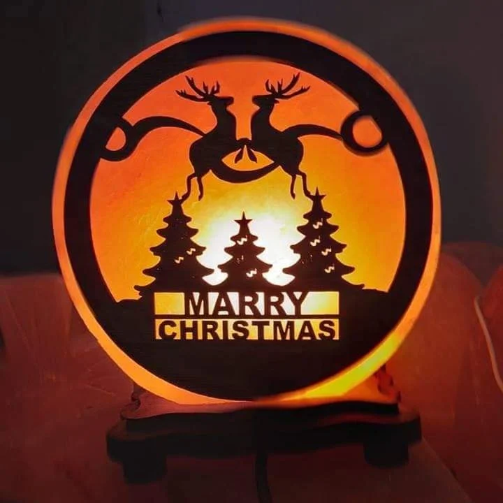 Гималайская соляная лампа изготовленная в круглой форме с индивидуальным дизайном техника резьбы по дереву украшение дома ценам