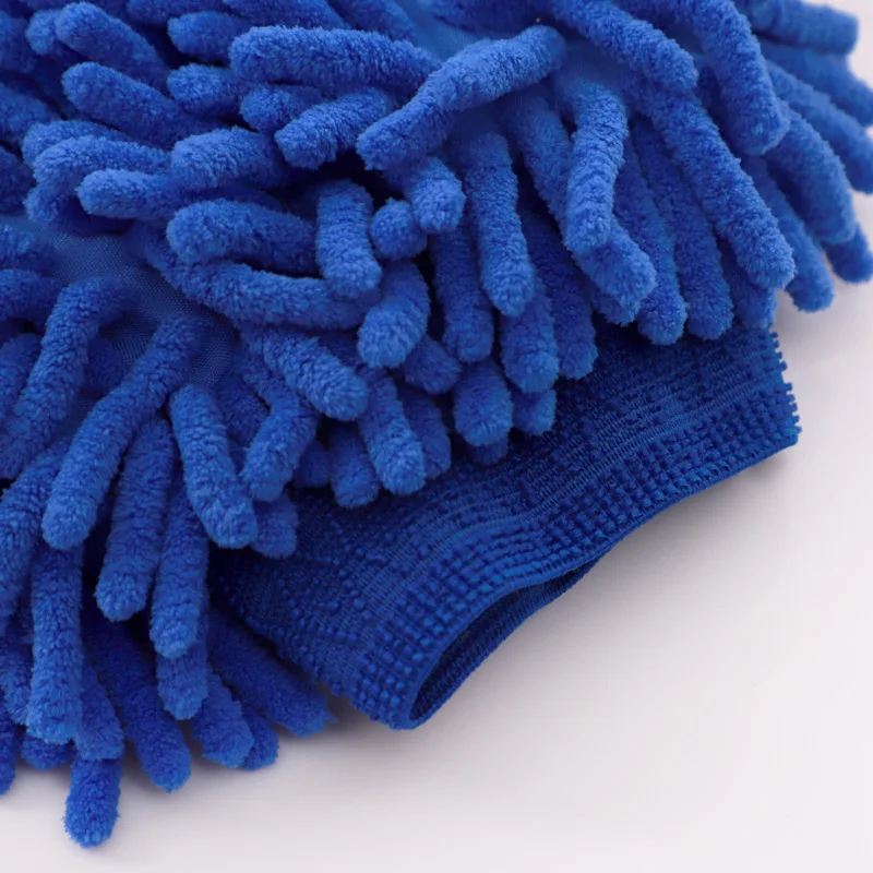 Double-Sided Chenille Cleaning Gloves Absorbent Car Wash Mitt Tools