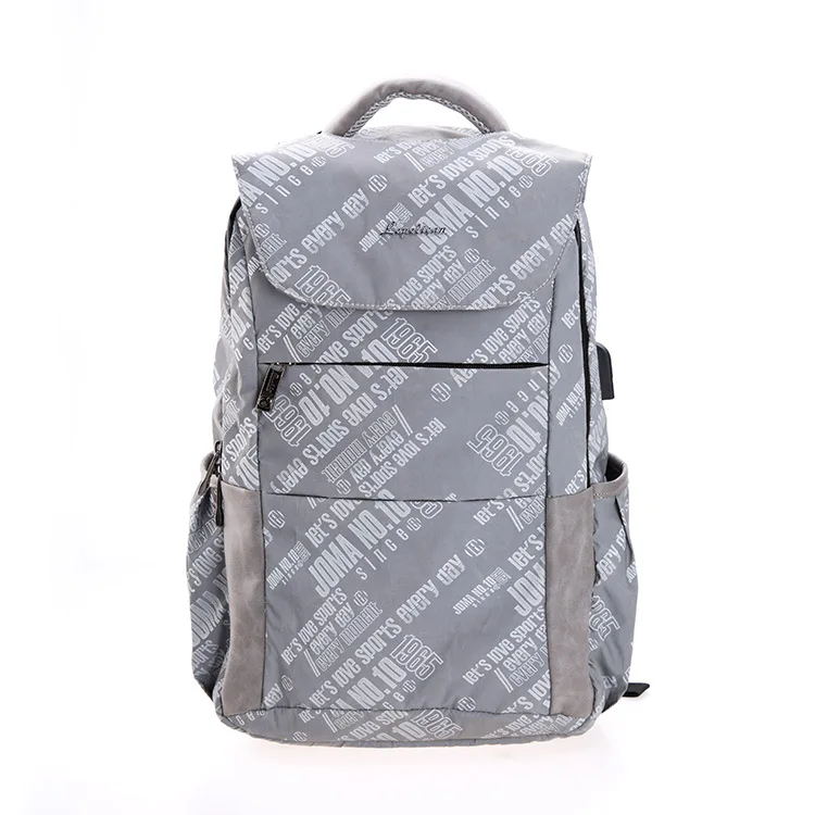 19SC-8197D 2020 new model cheap price polyester hand-held school backpack with USB