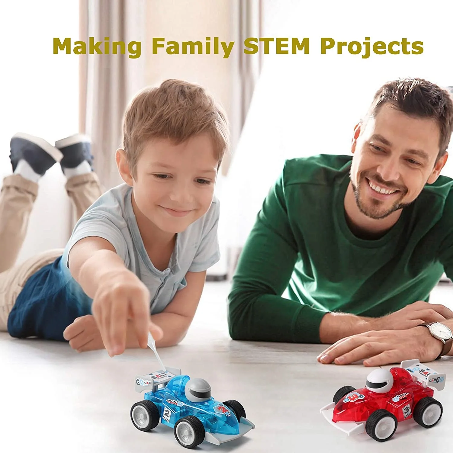 Science Kit Stem Toys Salt Water Powered Racing Car Educational Experiments DIY Activities Learning toys