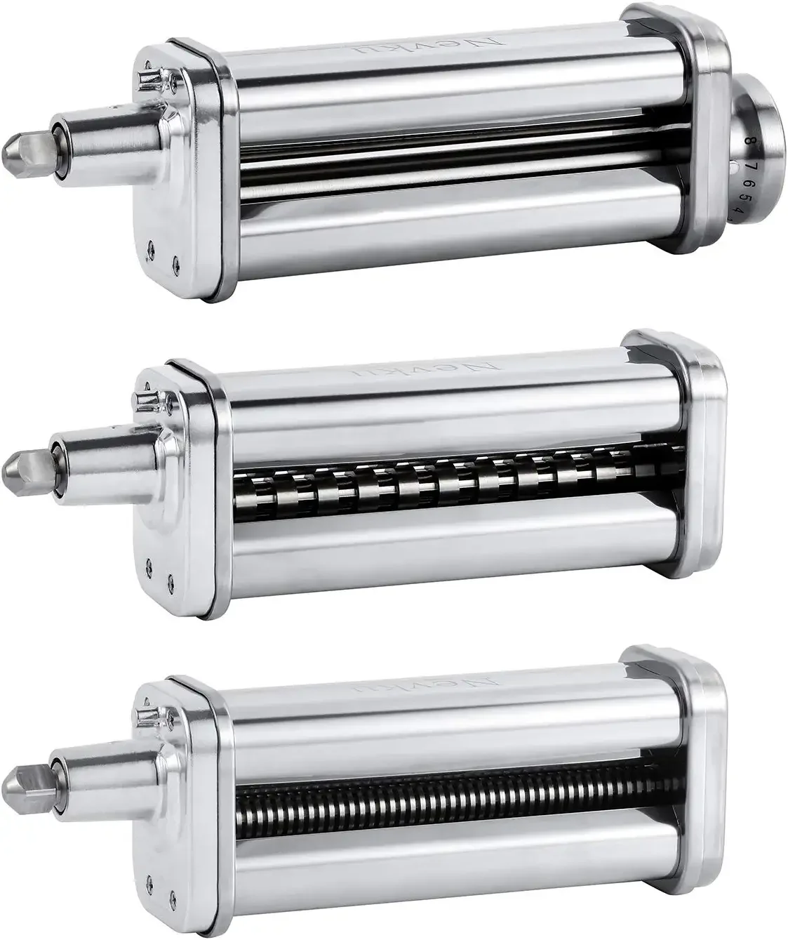 Pasta Maker Attachments Set for all KitchenAid Stand Mixer, including Pasta Sheet Roller, Spaghetti Cutter,