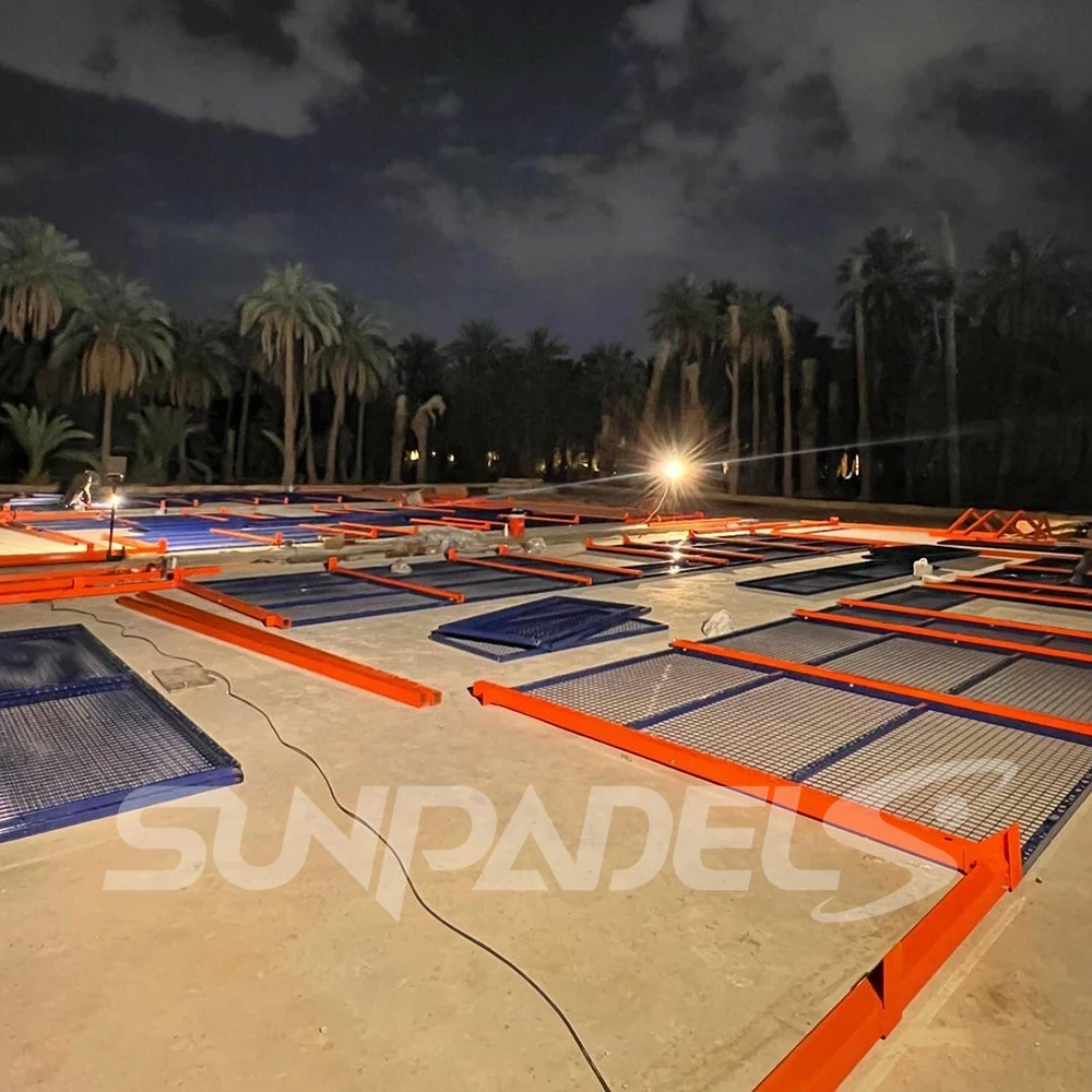 Guangdong Manufacturer Stable Structure Panoramic Padel Tennis Courts With Indoor & Outdoor Easy Installation