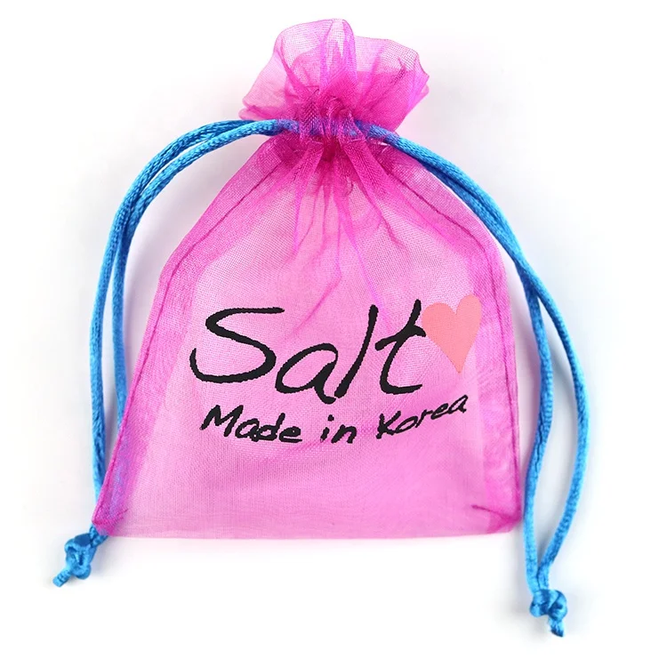 New style Factory direct Low MOQ Luxury Custom organza bags, white organza bag