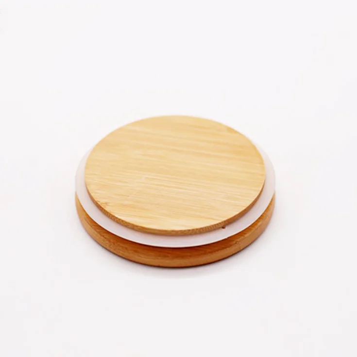 Popular Widely used Kitchen multigrain storage glass jar  with bamboo lid