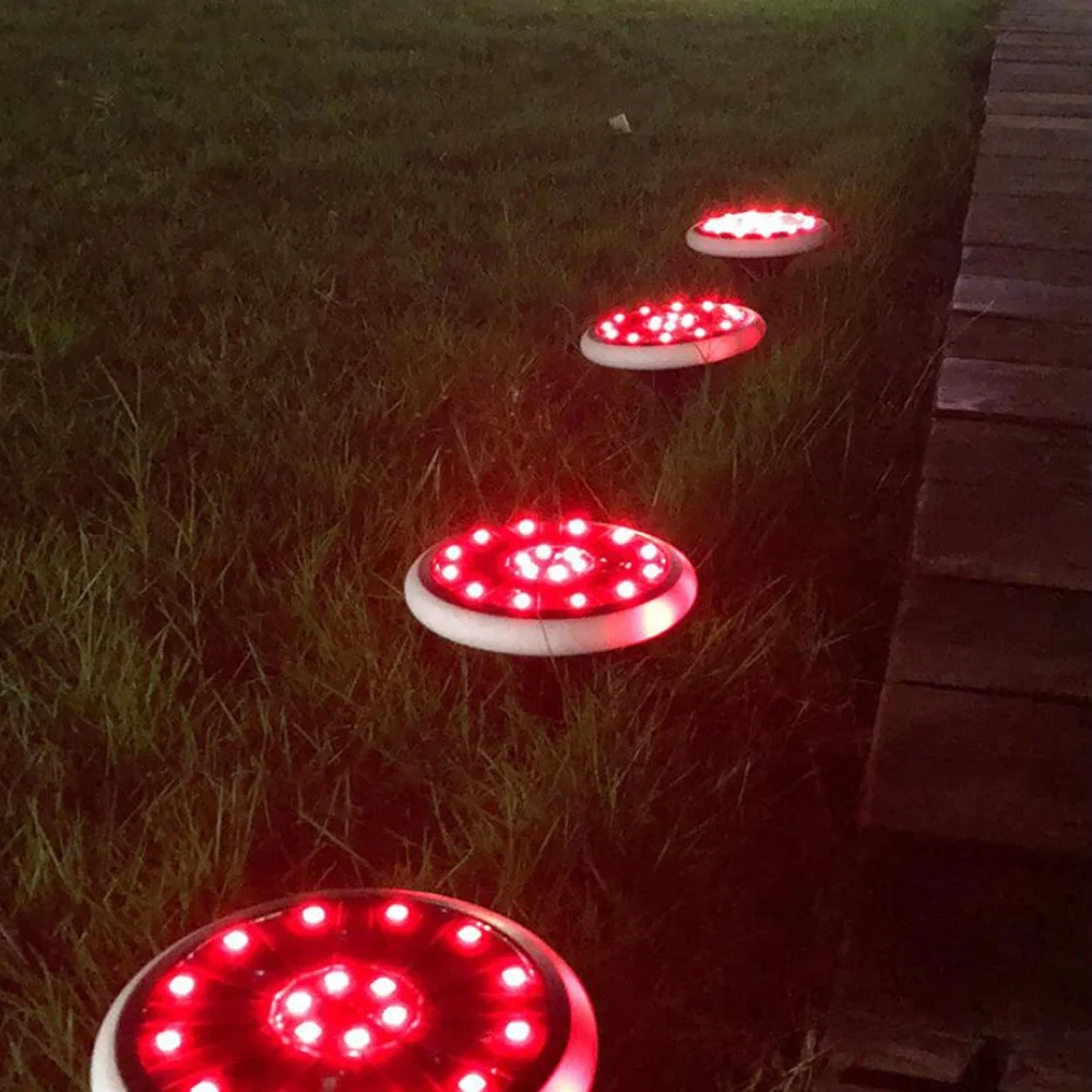 Outdoor Waterproof Wireless Garden LED Solar Lawn Light for Outdoor Garden Lawn Ground Pathway Walkway Landscape Decoration