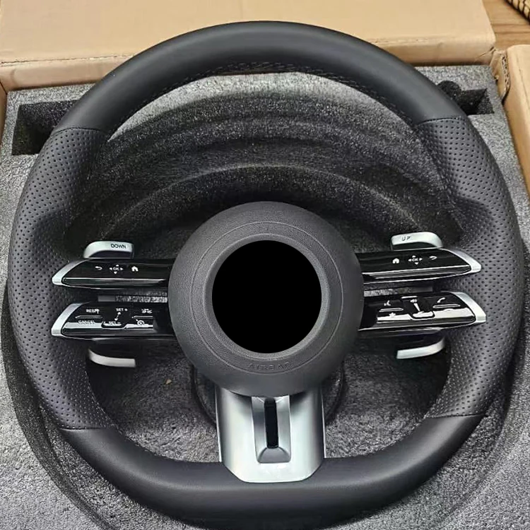 Кожаное Рулевое колесо для Mercedes Benz C217 W209 W204 W205 W206 w207 Coupe C63s C63 AMG