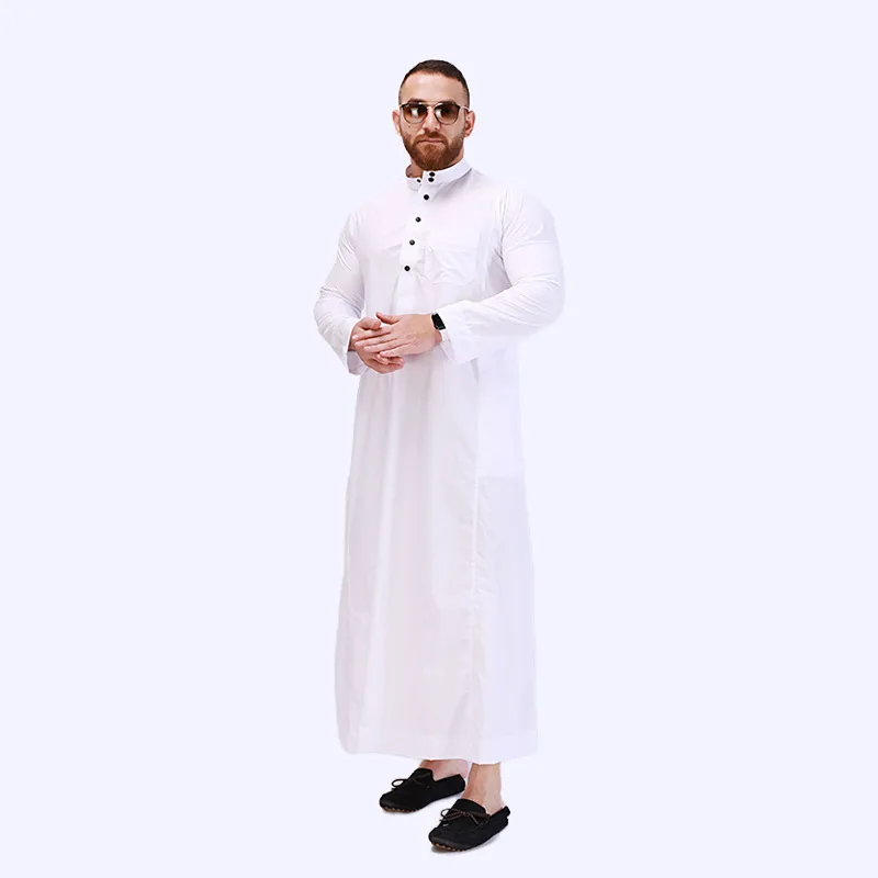 Custom Turkey Abaya Caftan Arab Dubai Kaftan Robe Long Length Islamic Lightweight Men Jubbah
