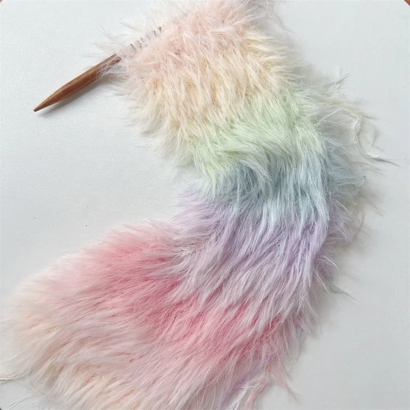 wholesale fancy Crochet yarn for knitting hat and scarf wool 6cm furry 100% nylon feather yarn mink hair yarn