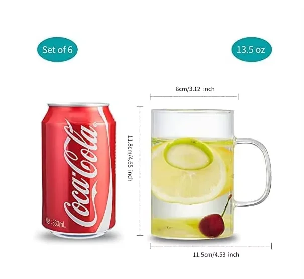 Custom Made Creative Clear Coffee Mugs For Coffee Tea And Beverages