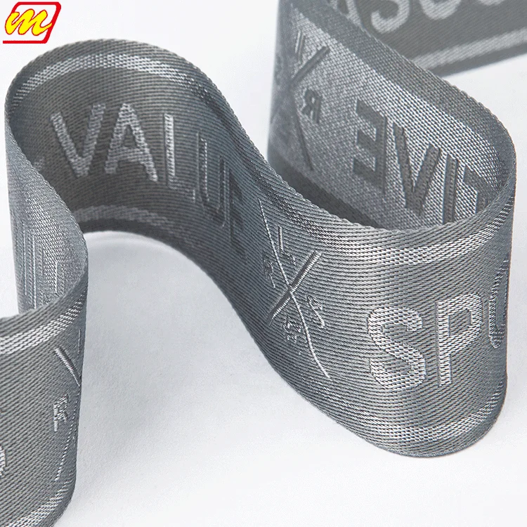 Factory custom jacquard twill polyester nylon webbing  strap