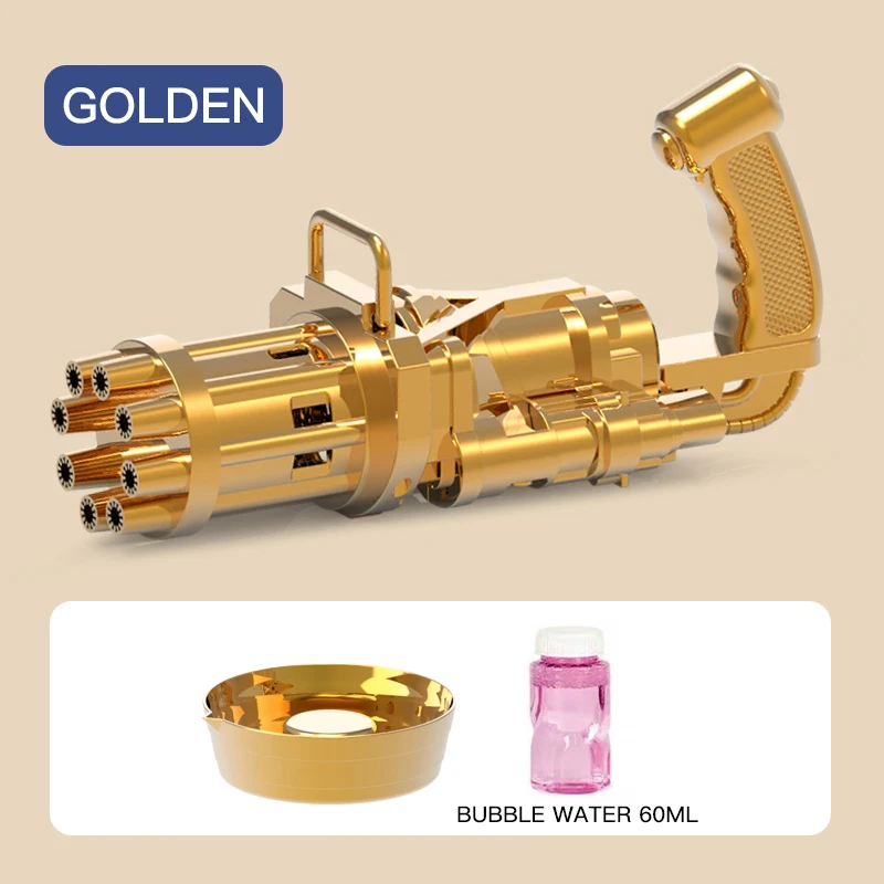 Electric Guns Toy Blowing Blaster Soap Outdoor Games Summer Party Portable Blower Water Pistola de burbujas Gatling Bubble Gun