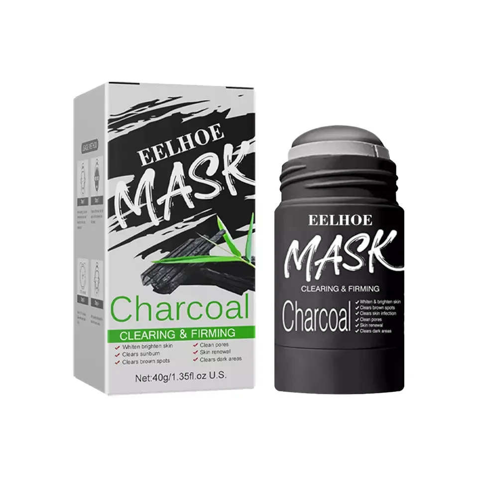 Private Label Organic Natural Charcoal Purifying Clay Face Mask Stick