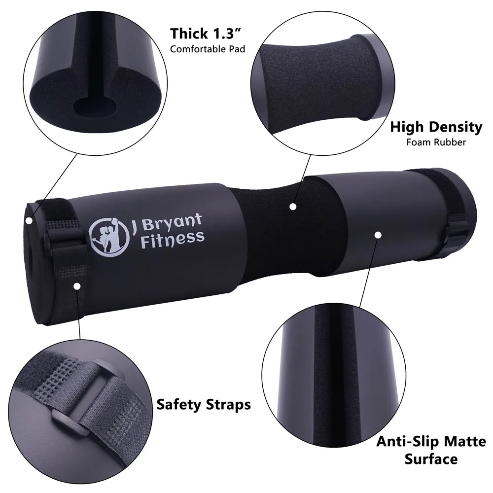 Набор для тяжелой атлетики, подтяжки бедер, приседаний, шеи, плеч, защитные штанги из пеноматериала для фитнеса и ремней на лодыжку
