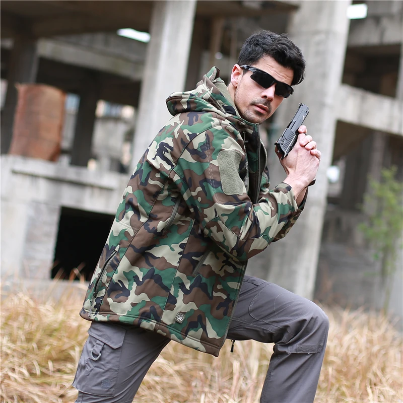 Мужская тактическая камуфляжная куртка