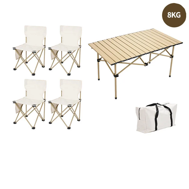 Portable Outdoor Camping Folding Chair Travel Multi Function Travel Casual Picnic Table Chair Set