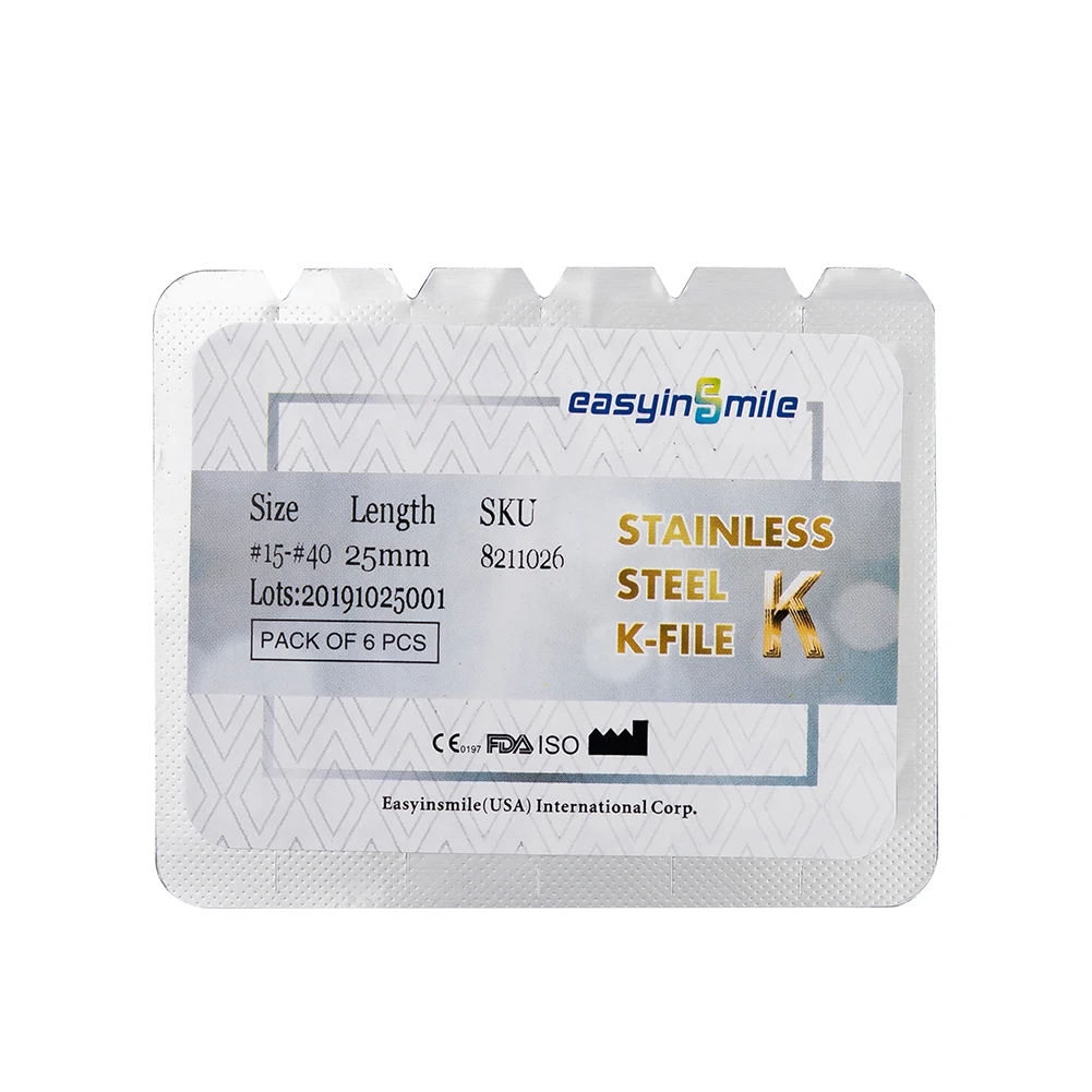 Easyinsmile endo files endodontic instruments classification for Root Canal Treatment in endodontic hand files Niti