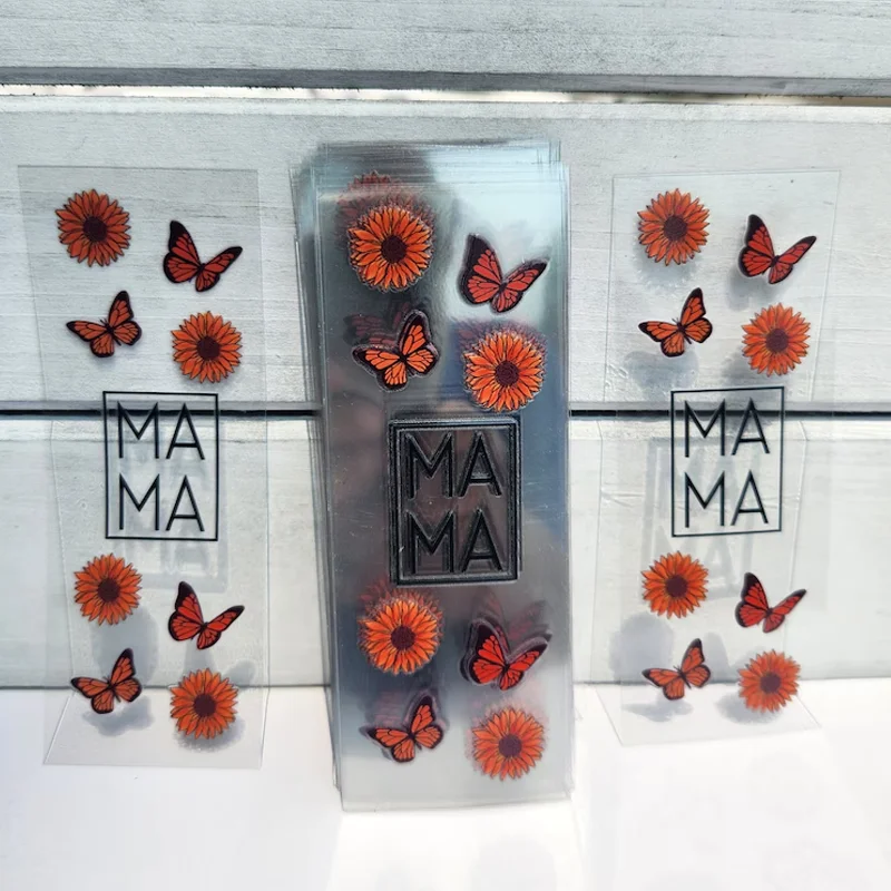 1000+ designs Custom uv dtf pen cup wraps uvdtf transfers printing decal stickers for Pencil Ball Point Pen DIY Gift