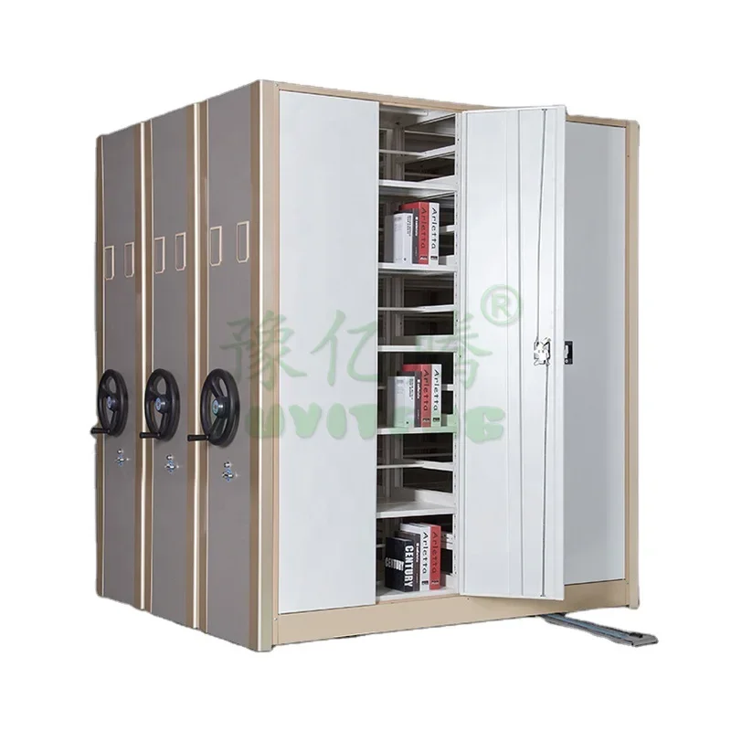 2024 Manual Sliding Steel Mobile Filing Cabinet Shelving System