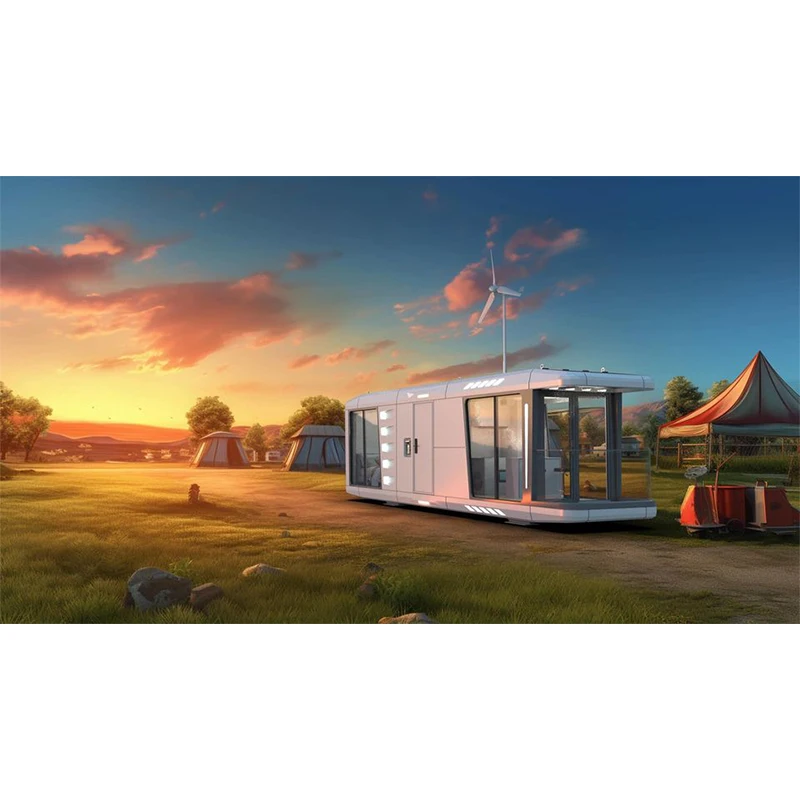 Prefabricated Buildings Camping Modular Luxury Capsule Tiny House With Kitchen Capsul Space