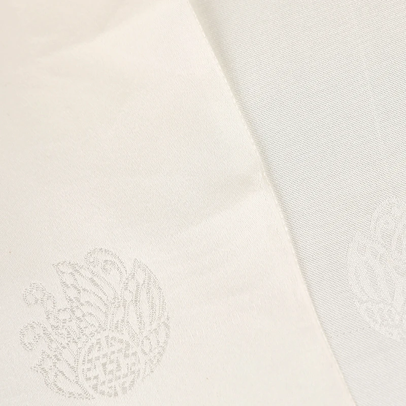 Chinese traditional totem jacquard pure 100 satin silk jacquard fabrics for Hanbok Kimono