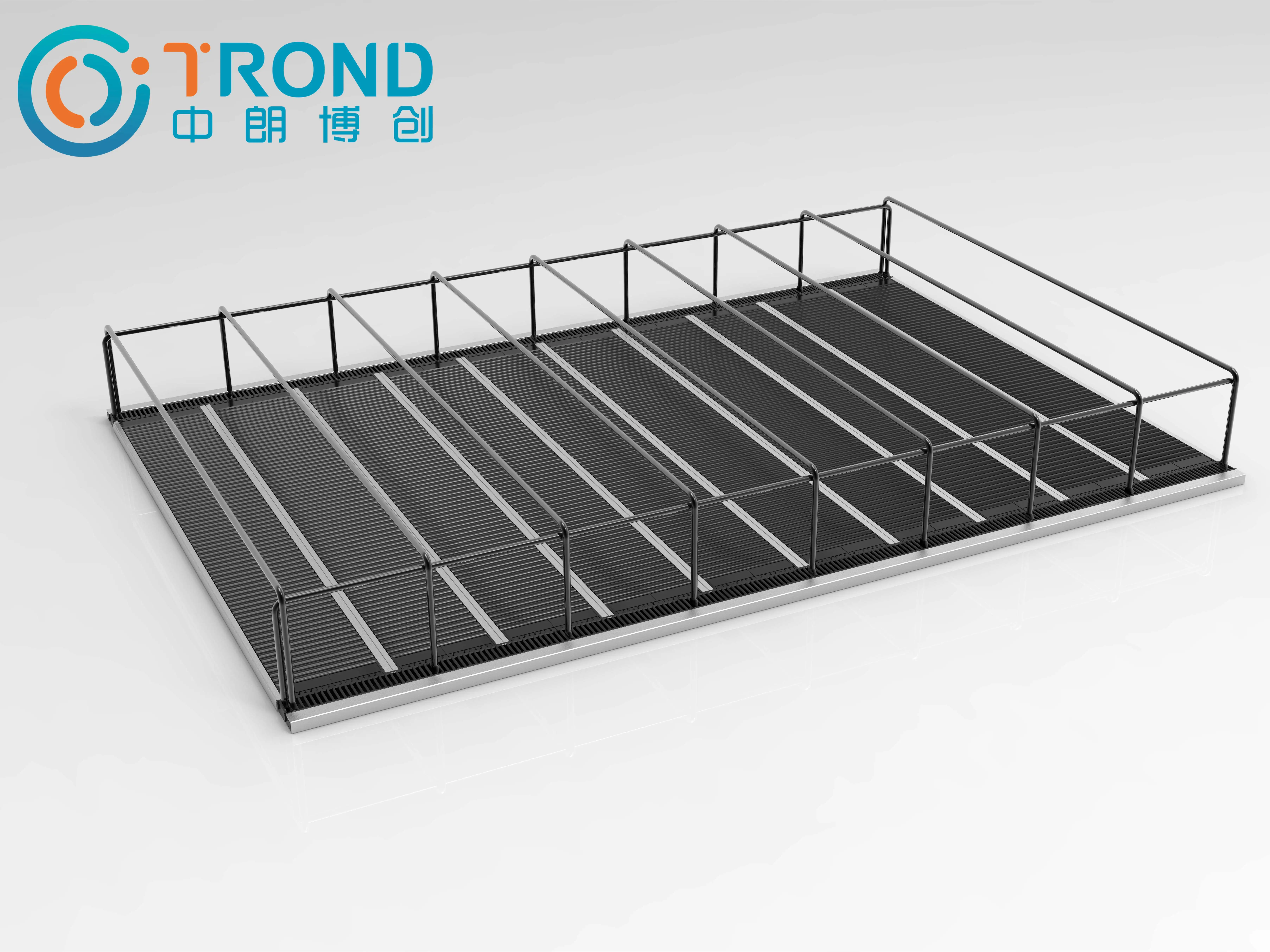 Adjustable Roller Track for Sliding Shelf System  Glide Gravity Feed Bottle Slider Drink Can Beverage Fridge Divider Pusher