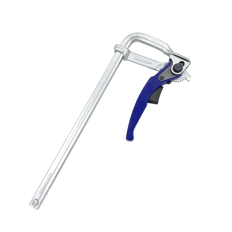 300x100mm Quick Lever Ratchet F Bar Clamp Woodworking Parallel Clamps Heavy Duty Steel Quick Adjust Ratcheting F Clamp