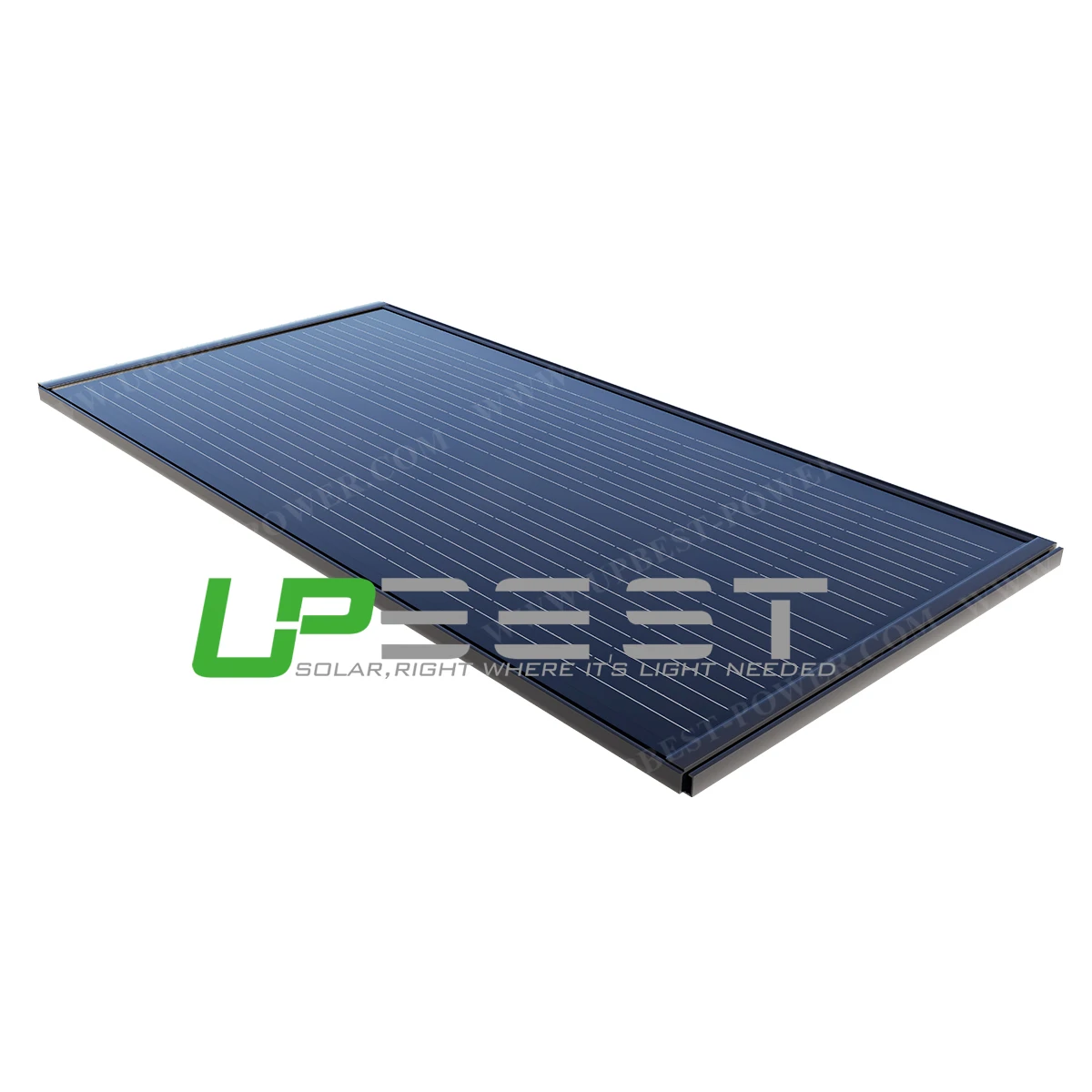 Upbest Solar BIPV Panel Manufacturer TUV Approved Solar Tile Roof Building Integrated Photovoltaic Roofing Energy System