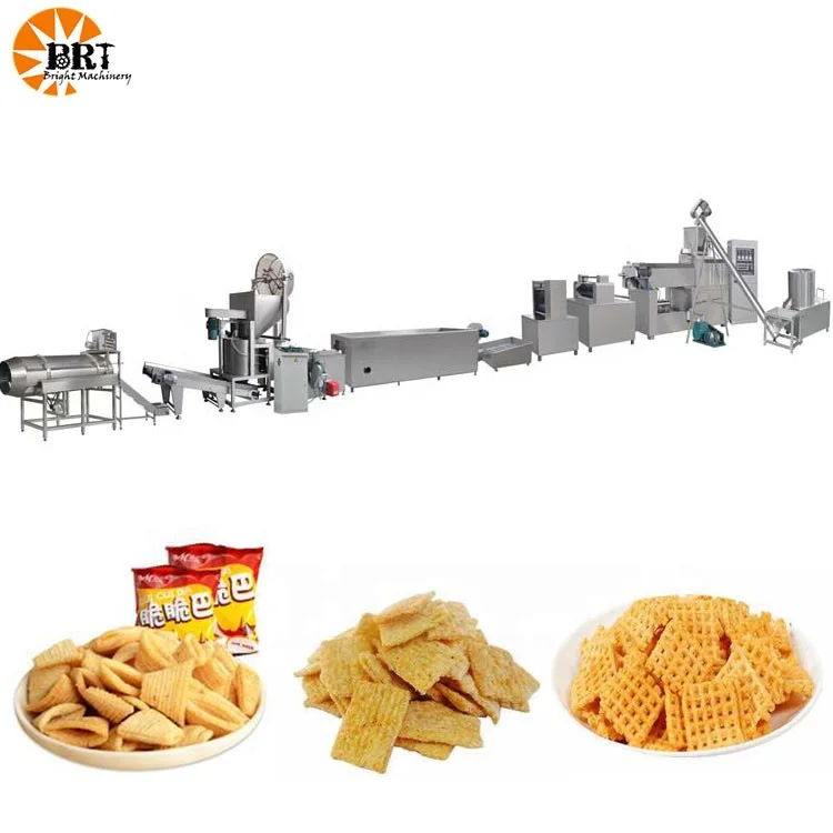 pani puri food making machine production line automatic 2d 3d fryums snacks pellet manufacturing extruder machine