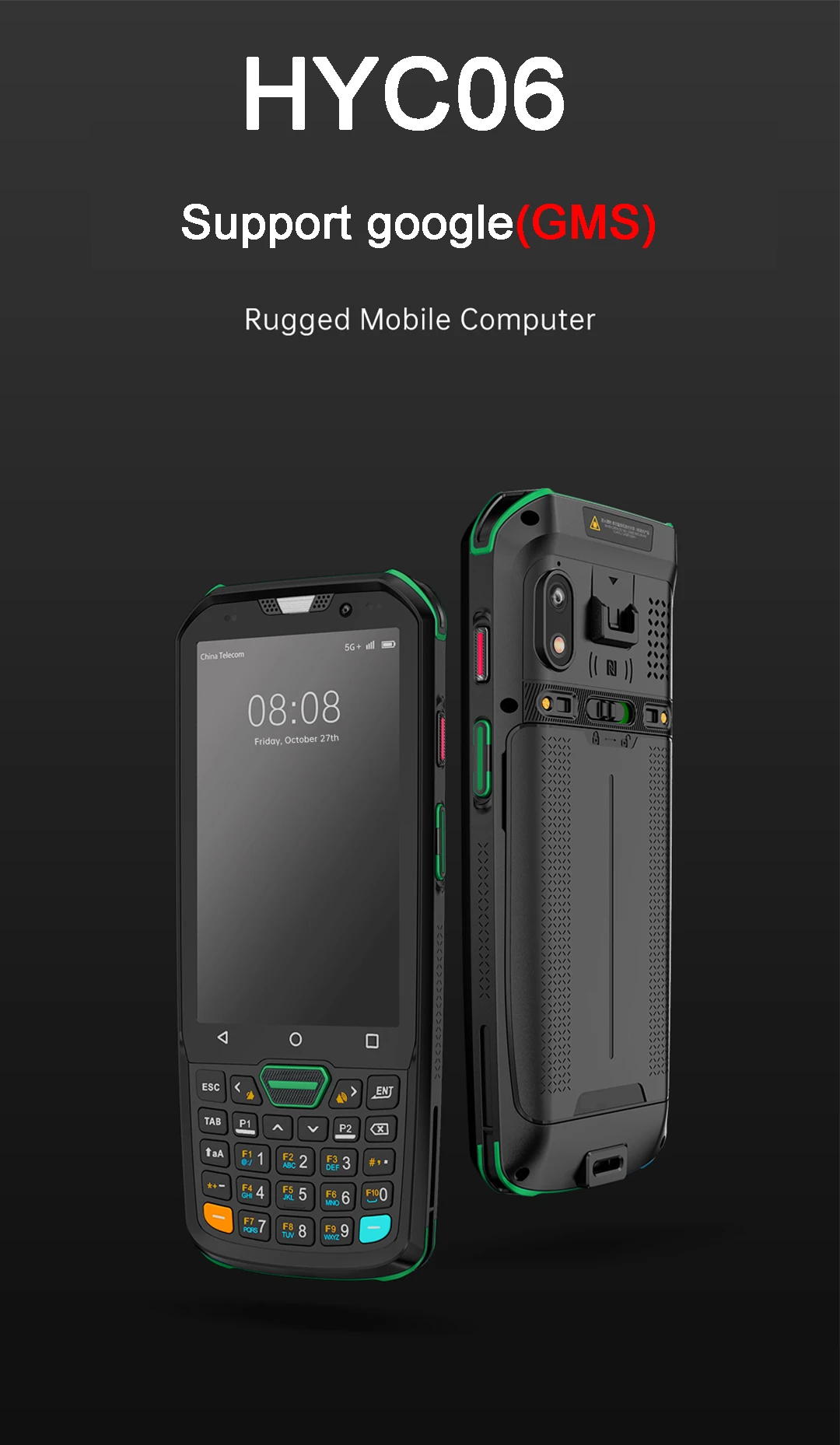 HYC06 NEW 2024 4 Inch Handheld Pda Terminal Rugged Pda With Digital Keyboard