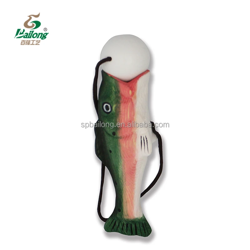 Factory price wholesale handicraft carved bass fish wooden kendama toy for kids