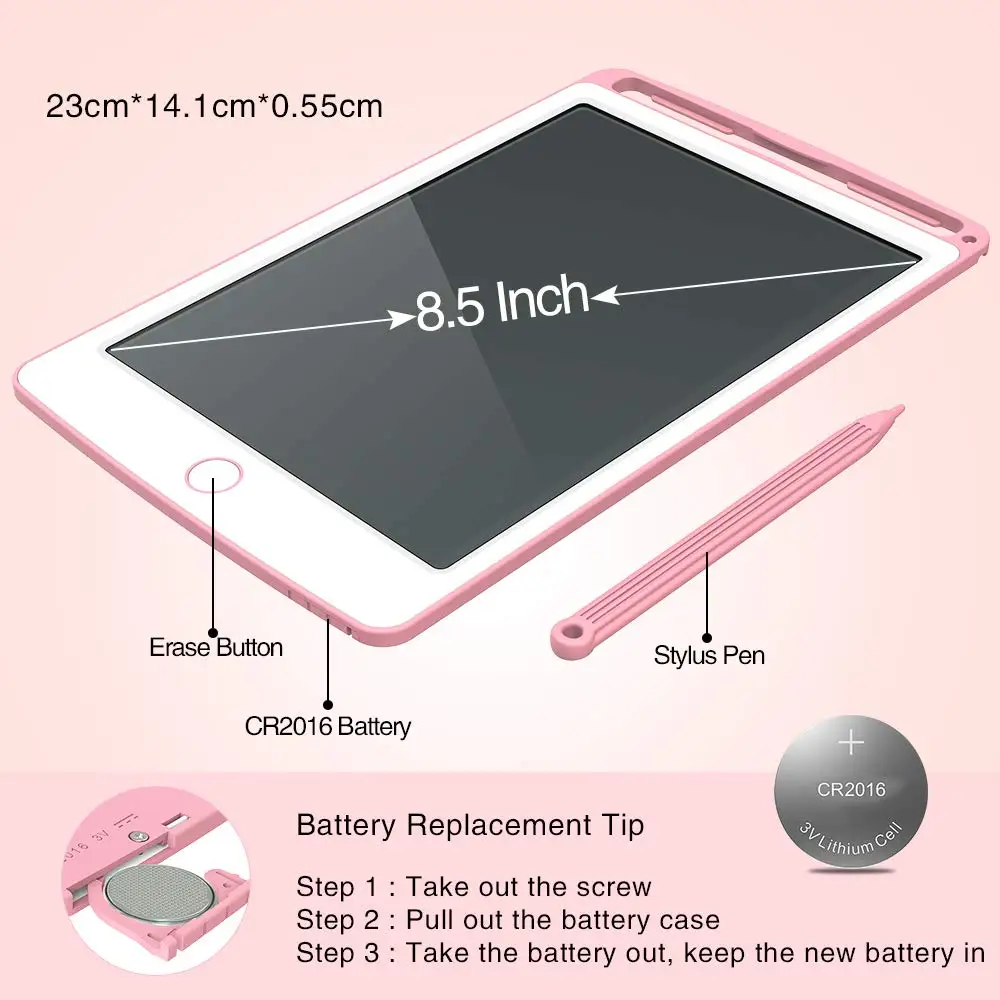 8.5inch  New Kids Electronic Pad LCD Writing Tablet  Paperless Writing
